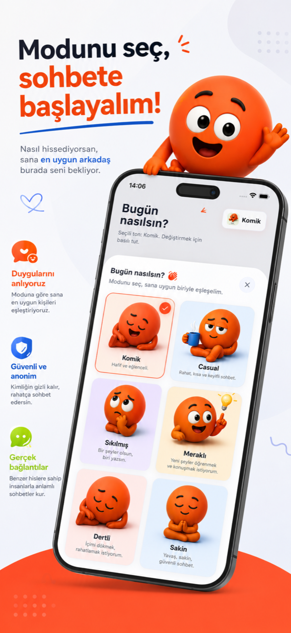 Mood seçimi ekranı
